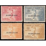 El Salvador 496/99 1935 III Juegos Deportivos Centroamericanos Habilitado MNH 
