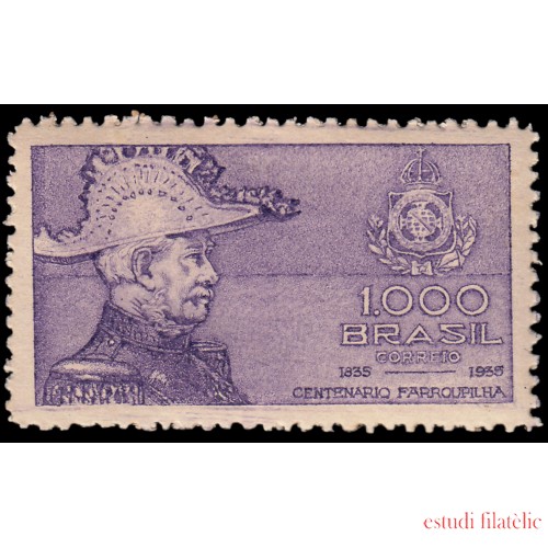 Brasil Brazil 294 1935 Centenario de la revolución de Farroupilha MNH