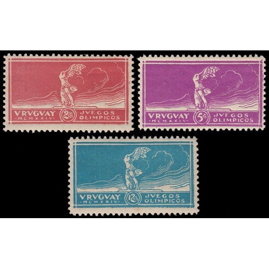 Uruguay 281/83 1924 Victoria del equipo Nacional de fútbol Juegos Olímpicos de París MNH Uruguay 281/83 1924 Victoria del equipo Nacional de fútbol Juegos Olímpicos de París MNH