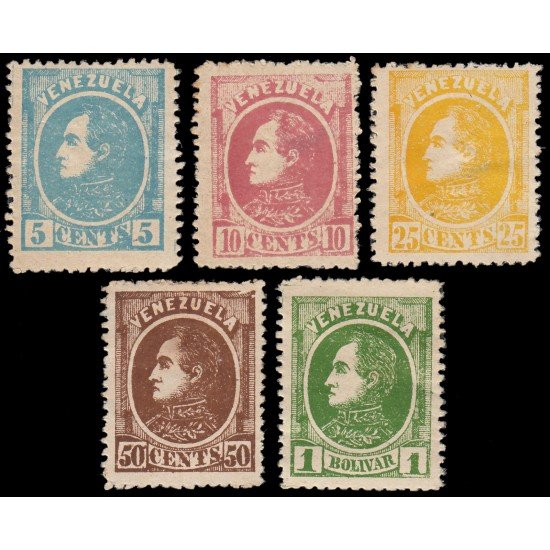 Venezuela 24/28 1880 Simón Bolívar MH