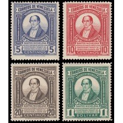 Venezuela 292/95 1949 Santos Michelena MH
