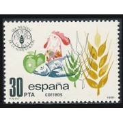España Spain 2629 1981 Día mundial de la Alimentación MNH
