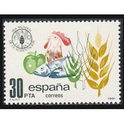España Spain 2629 1981 Día mundial de la Alimentación MNH España Spain 2629 1981 Día mundial de la Alimentación MNH