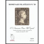 España Spain Homenaje Filatélico 20 2025 175 aniversarios del primer sello español