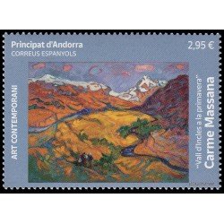 Andorra Española 571 2025 Arte contemporáneo Carme Massana MNH Andorra Española 571 2025 Arte contemporáneo Carme Massana MNH