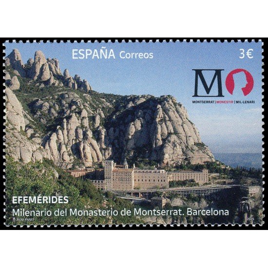 España Spain 5857 2025 Efemérides Milenario del Monasterio de Montserrat MNH España Spain 5857 2025 Efemérides Milenario del Monasterio de Montserrat MNH