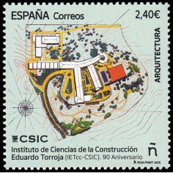 España Spain 5869 2025 Arquitectura 90 aniv. Instituto de Ciencias de la Construcción Eduardo Torroja IEcc-CSIC MNH España Spain 5869 2025 Arquitectura 90 aniv. Instituto de Ciencias de la Construcción Eduardo Torroja IEcc-CSIC MNH