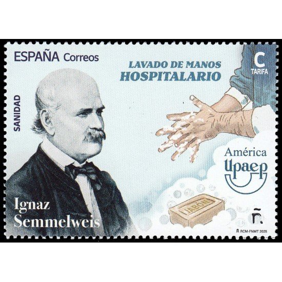 España Spain 5871 2025 América UPAEP Sanidad Ignaz Semmelweis Lavado de manos hospitalario MNH Tarifa C España Spain 5871 2025 América UPAEP Sanidad Ignaz Semmelweis Lavado de manos hospitalario MNH Tarifa C