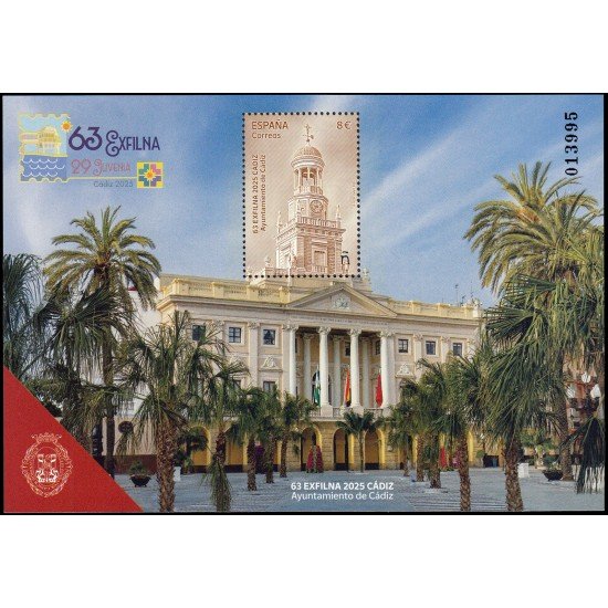 España Spain 5884 2025 63 Exposición Filatélica Nacional EXFILNA Cádiz MNH España Spain 5884 2025 63 Exposición Filatélica Nacional EXFILNA Cádiz MNH
