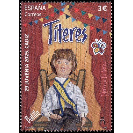 España Spain 5885 2025 29ª Juvenia Cádiz Títeres de la tía Norica MNH España Spain 5885 2025 29ª Juvenia Cádiz Títeres de la tía Norica MNH