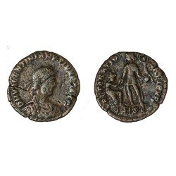 Moneda Imperio Romano Maiorina Valentiniano II 379-383 d.C. Moneda Imperio Romano Maiorina Valentiniano II 379-383 d.C.