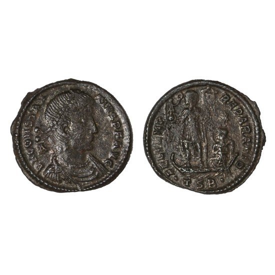 Moneda Imperio Romano Maiorina Constancio II 350 d.C. Moneda Imperio Romano Maiorina Constancio II 350 d.C.