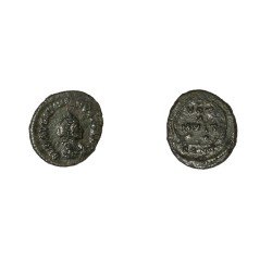 Moneda Imperio Romano ¼ de maiorina Valentiniano II 383 d.C.