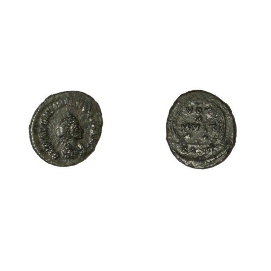 Moneda Imperio Romano ¼ de maiorina Valentiniano II 383 d.C.