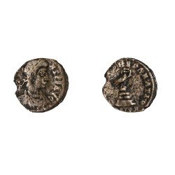 Moneda Imperio Romano ¼ de maiorina Constante 348-349 d.C. Moneda Imperio Romano ¼ de maiorina Constante 348-349 d.C.