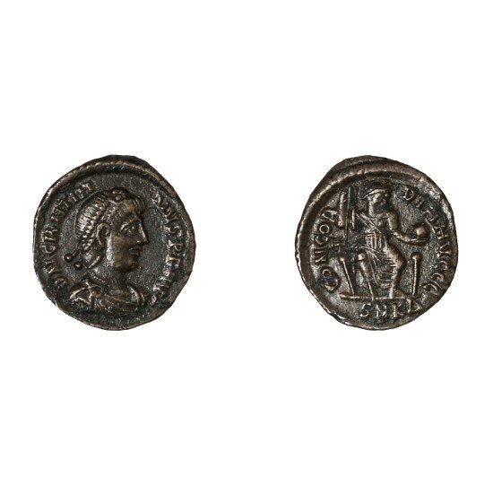 Moneda Imperio Romano Centenional Graciano 379-383 d.C.