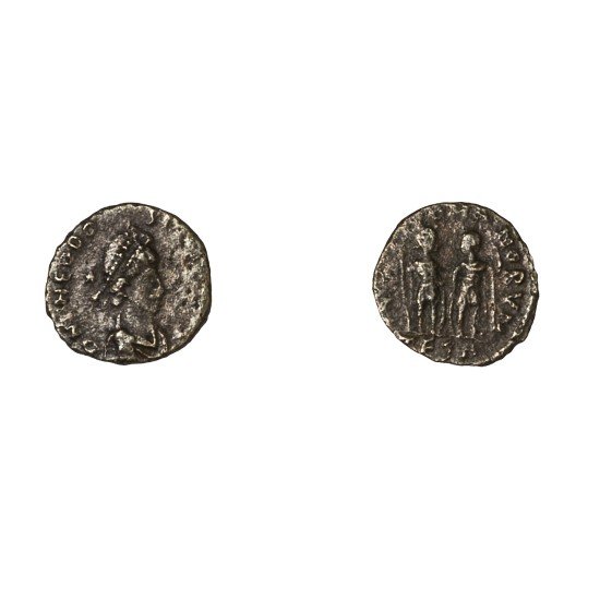 Moneda Imperio Romano Centenional Teodosio II 408-415 d.C.