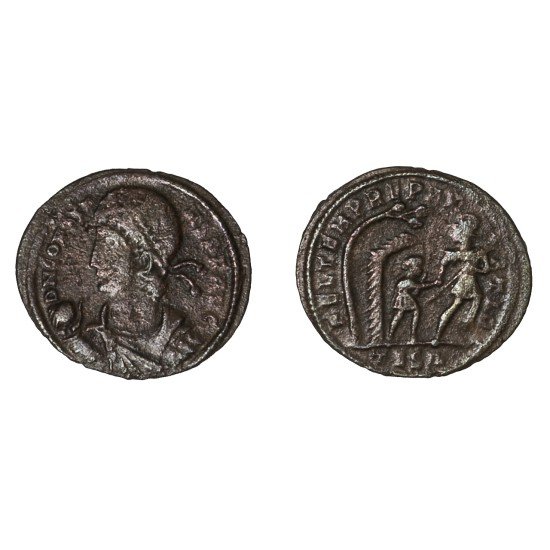 Moneda Imperio Romano ½ maiorina Constante 348-349 d.C. Moneda Imperio Romano ½ maiorina Constante 348-349 d.C.