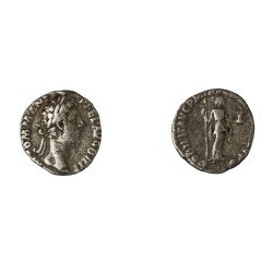Moneda Imperio Romano Denario Cómodo 187 d.C.