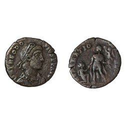 Moneda Imperio Romano Maiorina Teodosio I 379-383 d.C. Moneda Imperio Romano Maiorina Teodosio I 379-383 d.C.