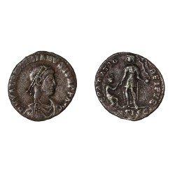 Moneda Imperio Romano Maiorina Valentiniano II 379-383 d.C. Moneda Imperio Romano Maiorina Valentiniano II 379-383 d.C.