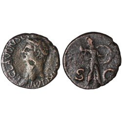 Moneda Imperio Romano As Claudio I 41-42 d.C.