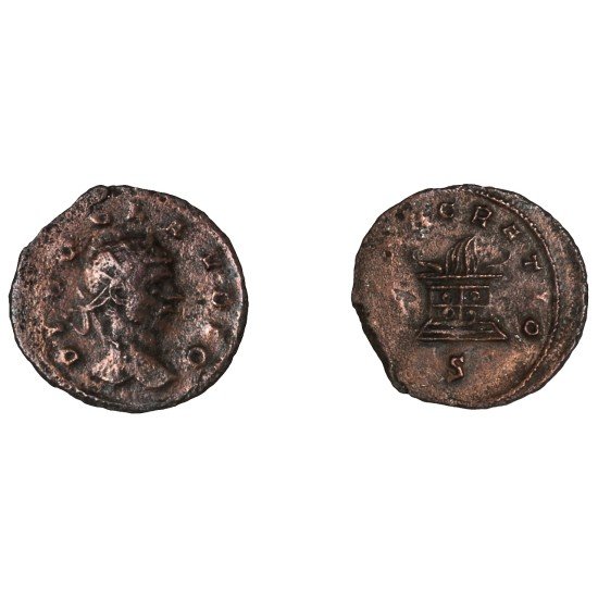 Moneda Imperio Romano Antoniniano Divo Claudio II 270 d.C. Moneda Imperio Romano Antoniniano Divo Claudio II 270 d.C.