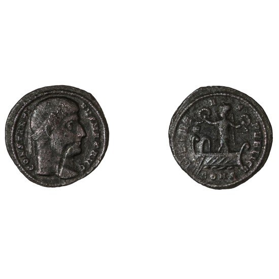 Moneda Imperio Romano Centenional Constantino I 327-328 d.C.