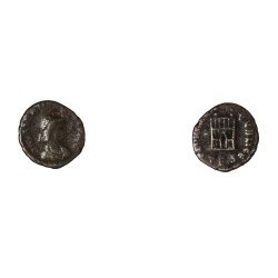 Moneda Imperio Romano Maiorina Valentiniano II 384-388 d.C. Moneda Imperio Romano Maiorina Valentiniano II 384-388 d.C.