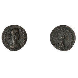 Moneda Imperio Romano ¼ de maiorina Constante 348-349 d.C. Moneda Imperio Romano ¼ de maiorina Constante 348-349 d.C.