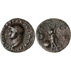 Moneda Imperio Romano As Nerón 64-68 d.C.