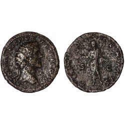 Moneda Imperio Romano Dupondio Antonino Pío 142 d.C.