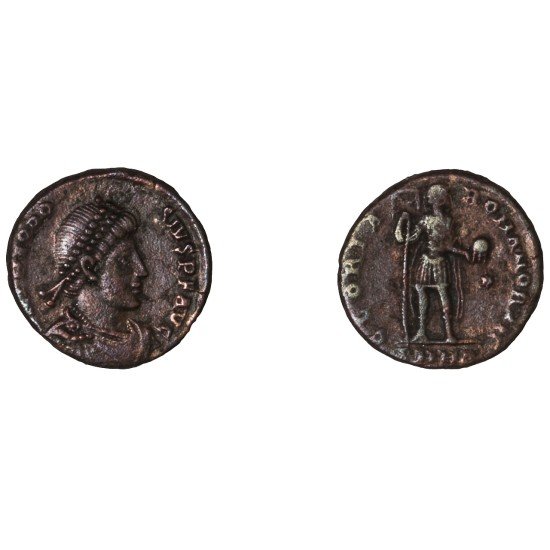 Moneda Imperio Romano Decargiro Teodosio I 393-395 d.C. Moneda Imperio Romano Decargiro Teodosio I 393-395 d.C.