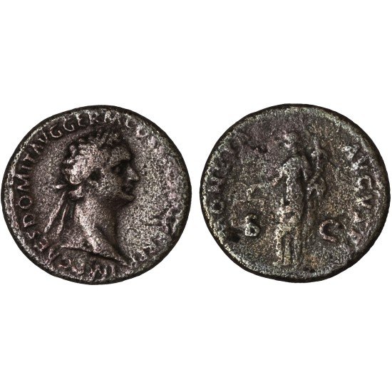 Moneda Imperio Romano As Domiciano 90-91 d.C. Moneda Imperio Romano As Domiciano 90-91 d.C.