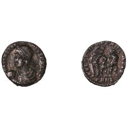 Moneda Imperio Romano ½ maiorina Constancio II 348-349 d.C. Moneda Imperio Romano ½ maiorina Constancio II 348-349 d.C.