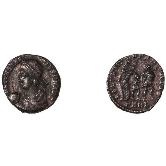 Moneda Imperio Romano ½ maiorina Constancio II 348-349 d.C.
