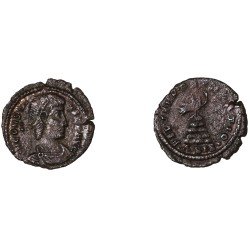 Moneda Imperio Romano ¼ de maiorina Constante 348-349 d.C. Moneda Imperio Romano ¼ de maiorina Constante 348-349 d.C.