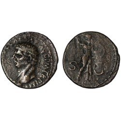 Moneda Imperio Romano As Claudio I 41-42 d.C.