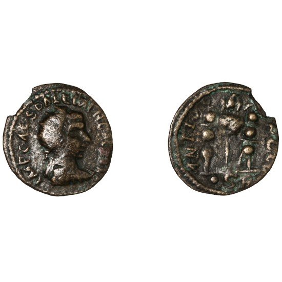Moneda Imperio Romano Dupondio provincial Galieno 260-268 d.C. Moneda Imperio Romano Dupondio provincial Galieno 260-268 d.C.