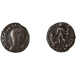 Moneda Imperio Romano Maiorina Magno Máximo 383-386 d.C.