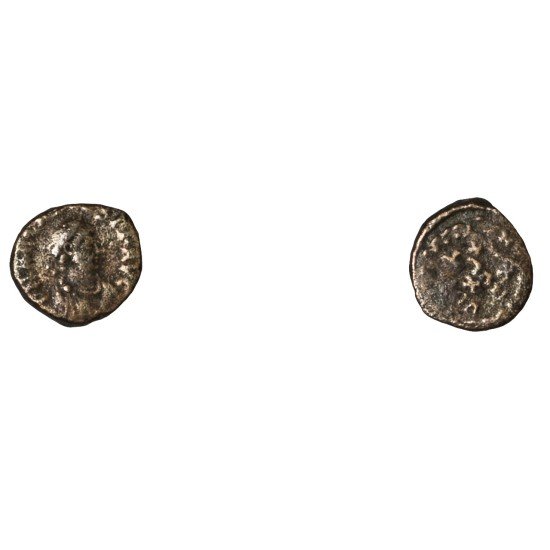 Moneda Imperio Romano ¼ de maiorina Arcadio 383-384 d.C.