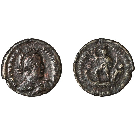 Moneda Imperio Romano Maiorina Teodosio I 383-386 d.C.