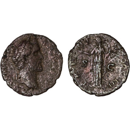 Moneda Imperio Romano As Antonino Pío 145-161 d.C. Moneda Imperio Romano As Antonino Pío 145-161 d.C.
