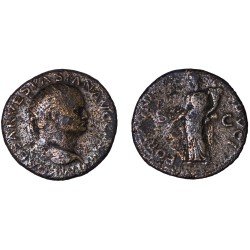 Moneda Imperio Romano Dupondio Vespasiano 77-78 d.C.