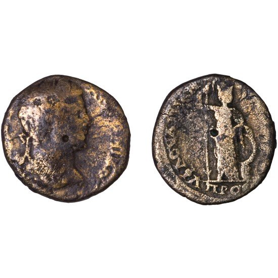 Moneda Imperio Romano Tetrassarion Caracalla 208-210 d.C. Moneda Imperio Romano Tetrassarion Caracalla 208-210 d.C.