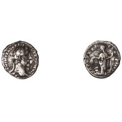 Moneda Imperio Romano Denario Antonino Pío 157-158 d.C. Moneda Imperio Romano Denario Antonino Pío 157-158 d.C.