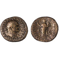 Moneda Imperio Romano Dupondio Vespasiano 74 d.C.