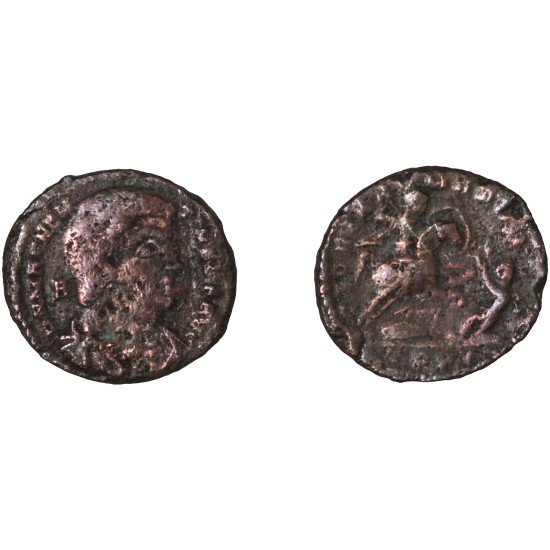 Moneda Imperio Romano Maiorina Magnencio 350-351 d.C. Moneda Imperio Romano Maiorina Magnencio 350-351 d.C.