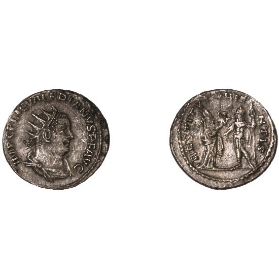 Moneda Imperio Romano Antoniniano Valeriano I 256-260 d.C. Moneda Imperio Romano Antoniniano Valeriano I 256-260 d.C.
