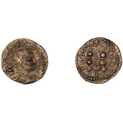 Moneda Imperio Romano Dupondio provincial Valeriano I 253-260 d.C. Moneda Imperio Romano Dupondio provincial Valeriano I 253-260 d.C.